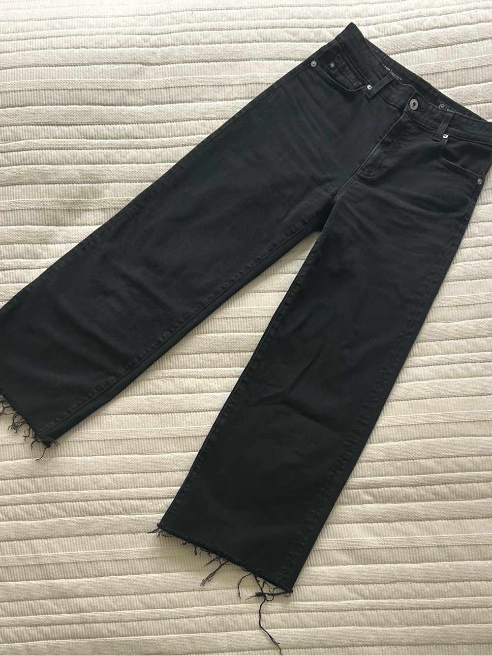 AG Black Cropped Jeans